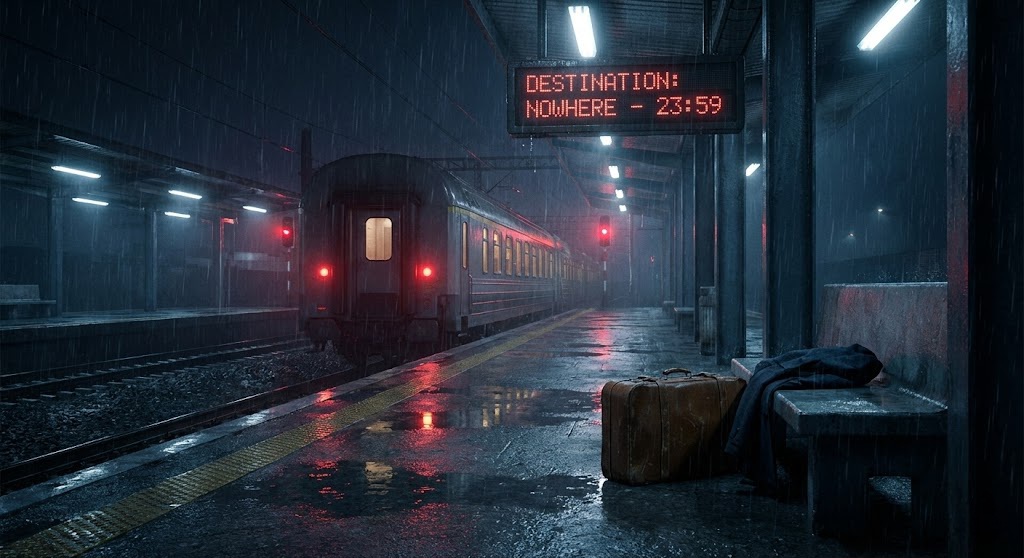 Last Train to Meridian — detective mystery case cover art on DetectiveOS