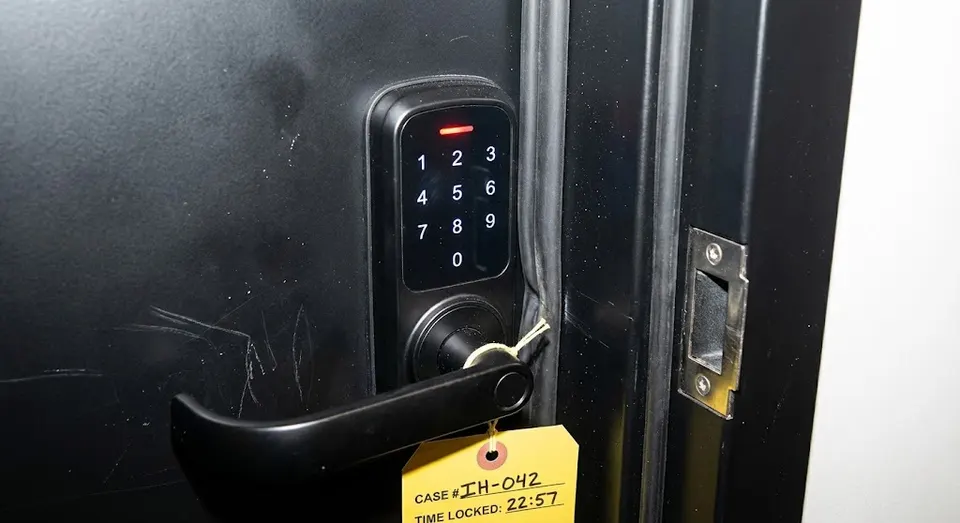 The studio keypad lock with scratches